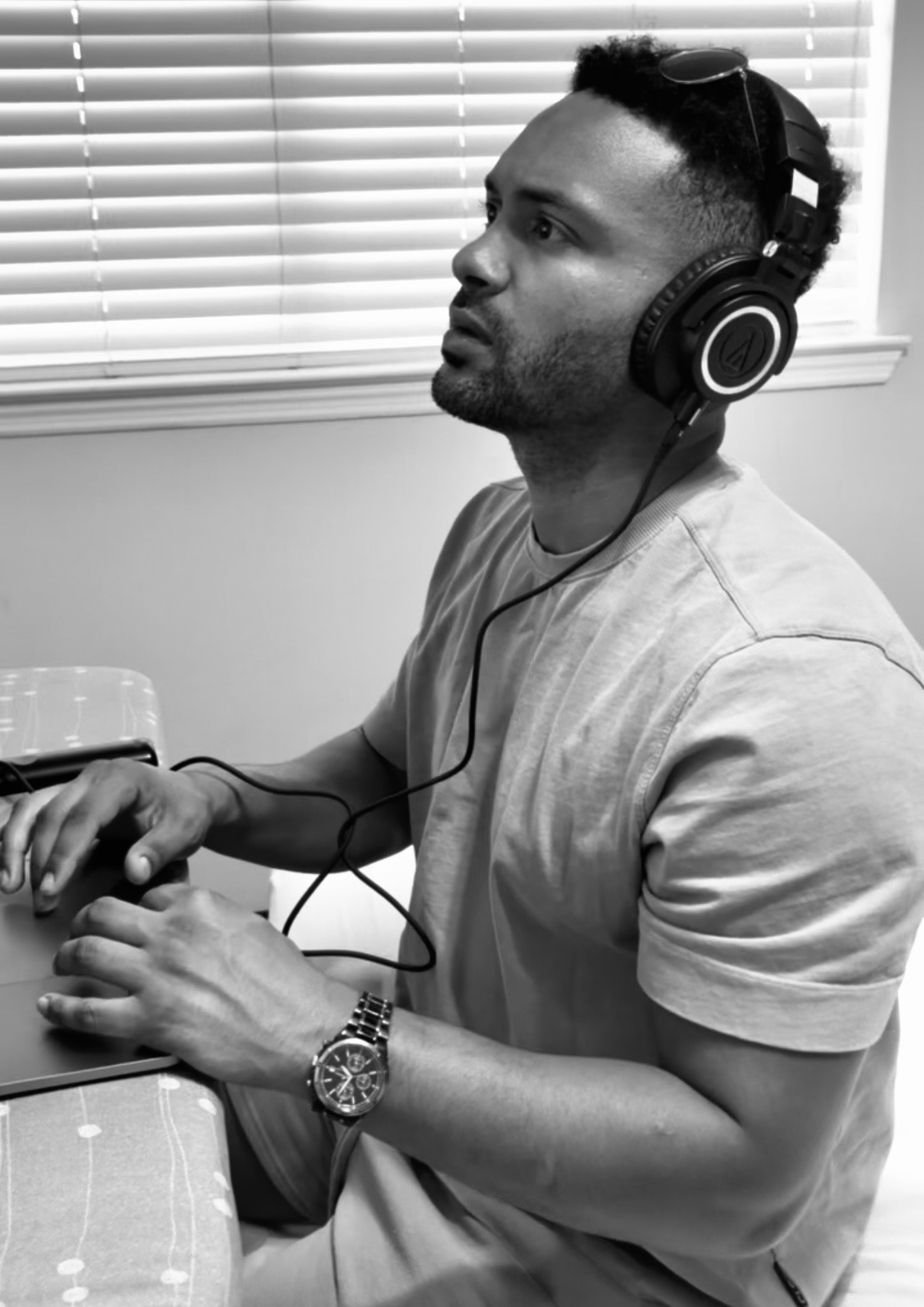 Portrait of Khalil Grey, founding engineer of BetterMyMix